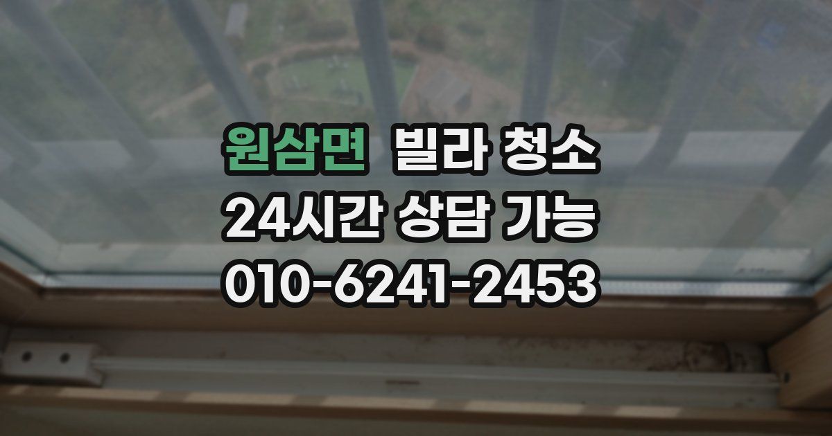원삼면 빌라 청소