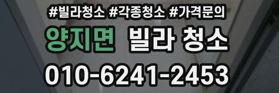 양지면 빌라 청소
