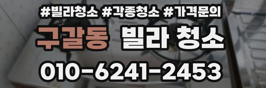 구갈동 빌라 청소