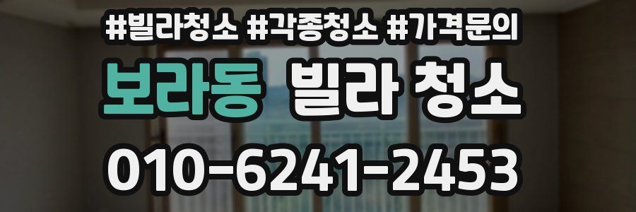 보라동 빌라 청소