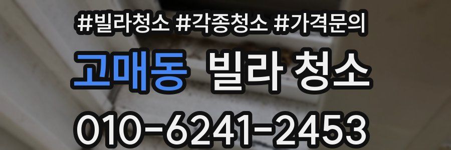 고매동 빌라 청소
