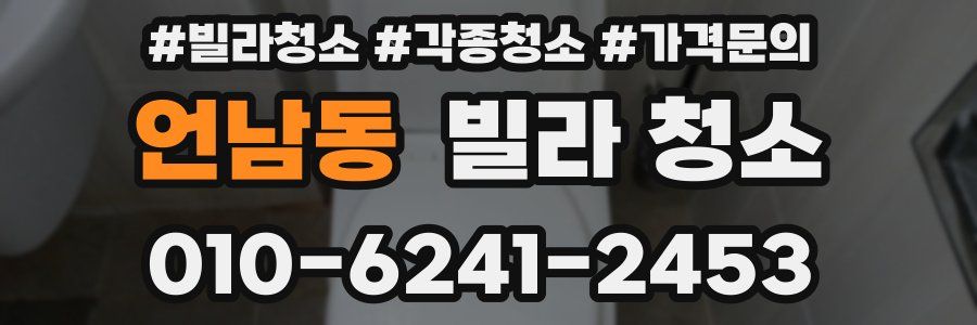 언남동 빌라 청소