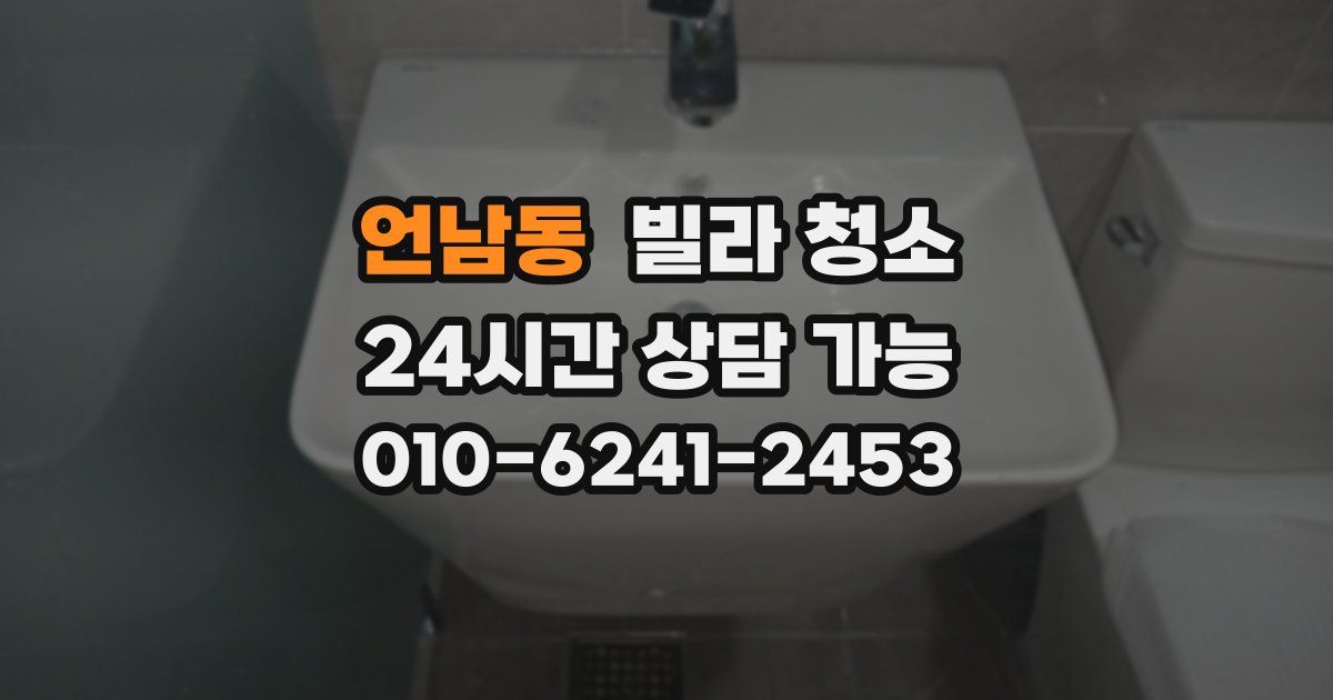 언남동 빌라 청소