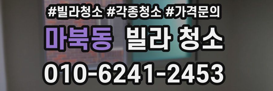 마북동 빌라 청소