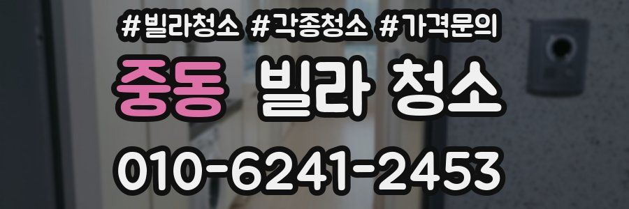 중동 빌라 청소