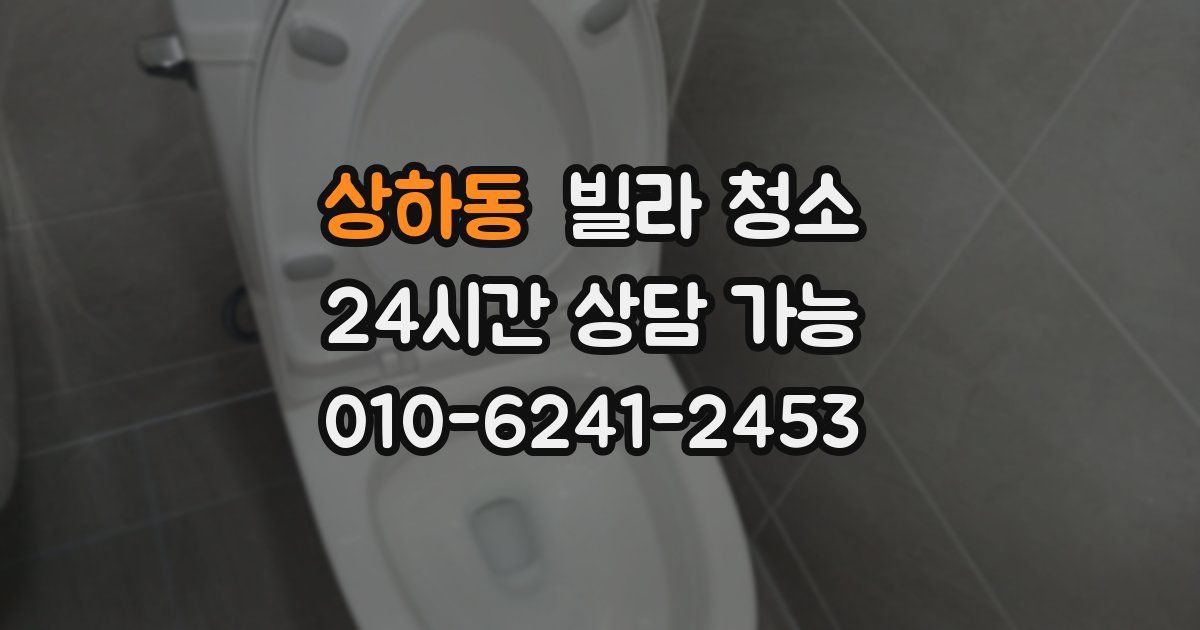 상하동 빌라 청소