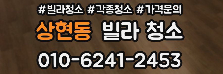 상현동 빌라 청소