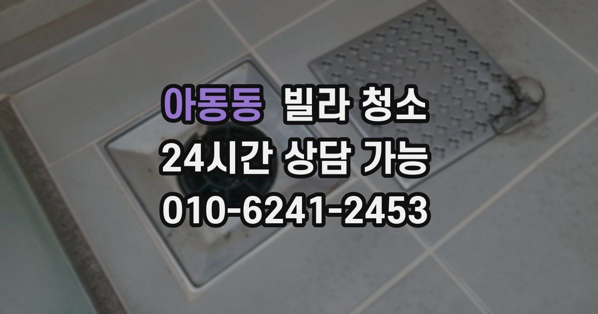 아동동 빌라 청소