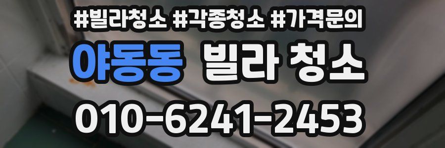 야동동 빌라 청소