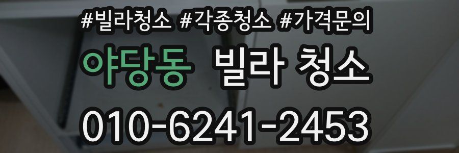 야당동 빌라 청소