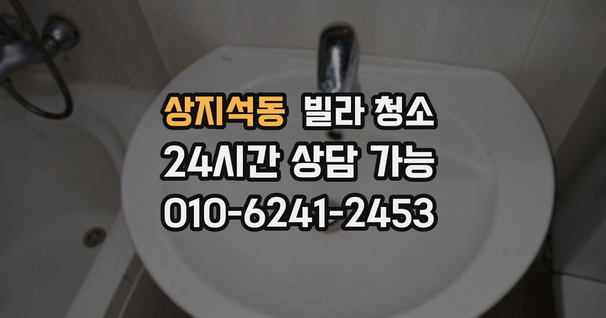 상지석동 빌라 청소