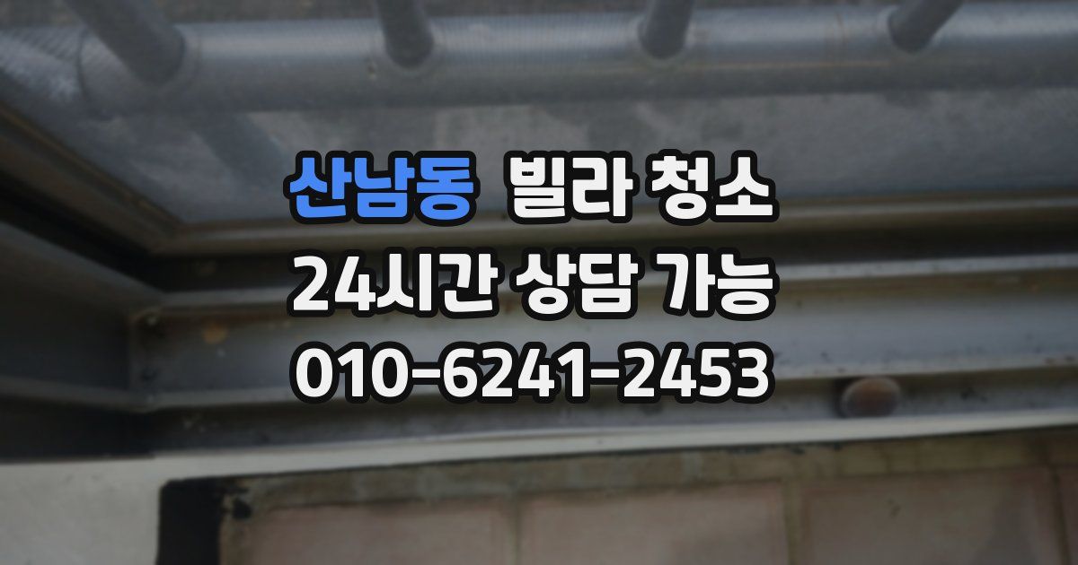 산남동 빌라 청소