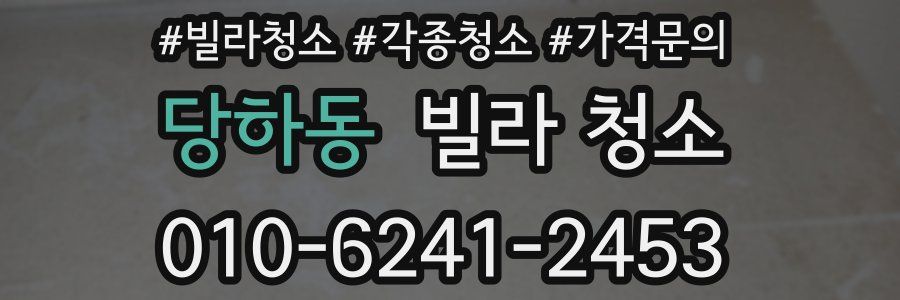 당하동 빌라 청소