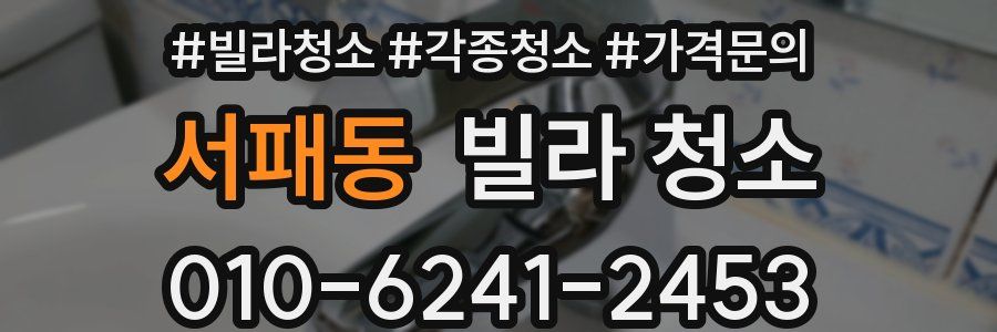 서패동 빌라 청소