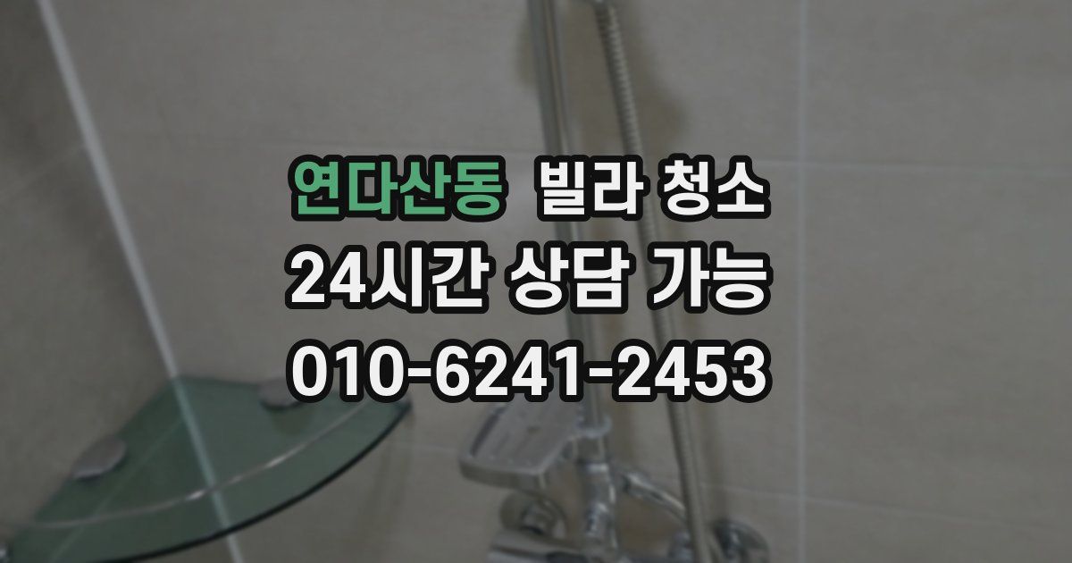 연다산동 빌라 청소