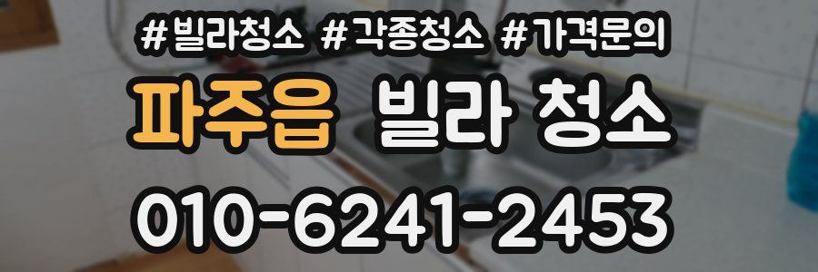파주읍 빌라 청소