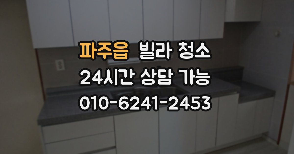 파주읍 빌라 청소