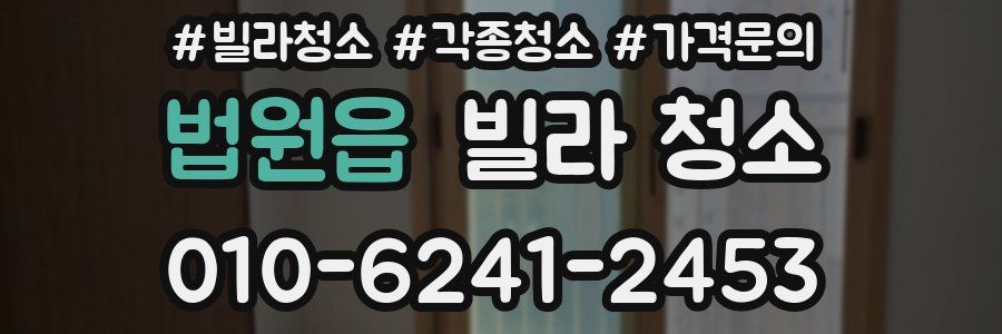 법원읍 빌라 청소