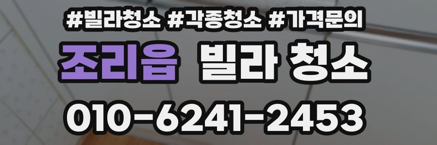 조리읍 빌라 청소