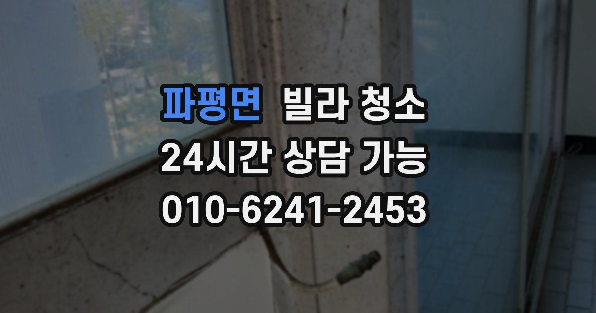 파평면 빌라 청소