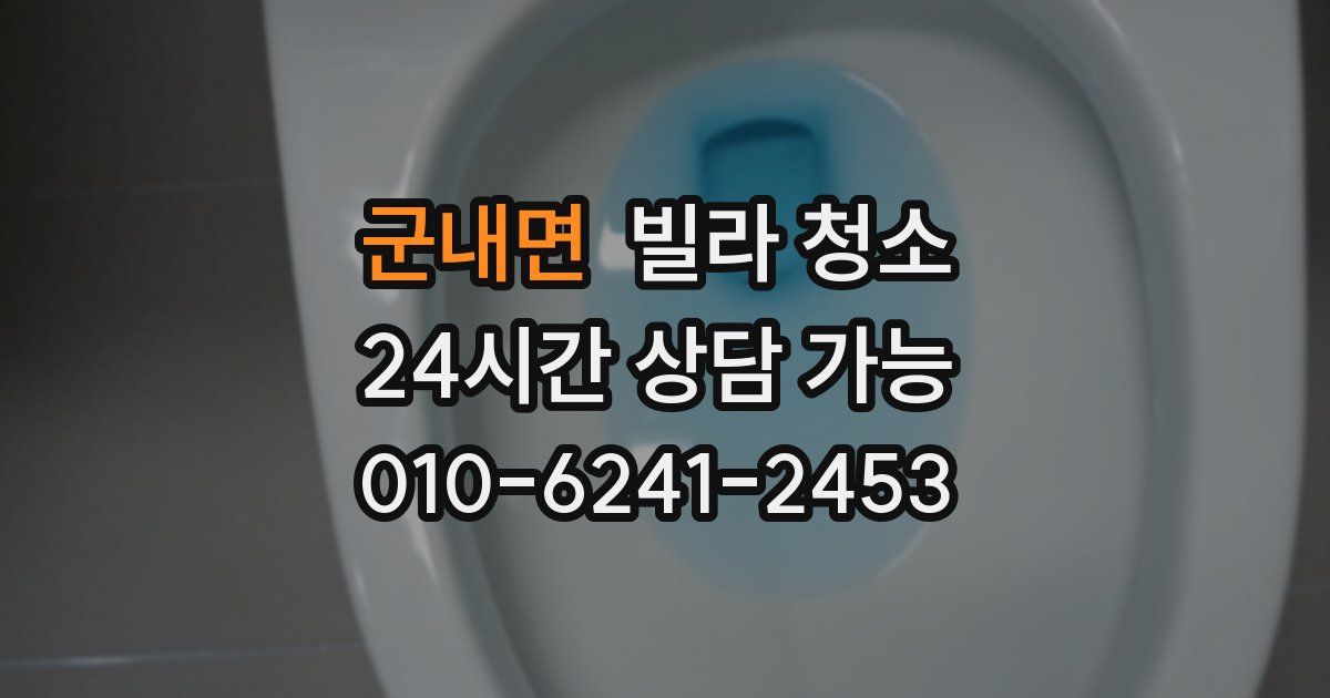 군내면 빌라 청소