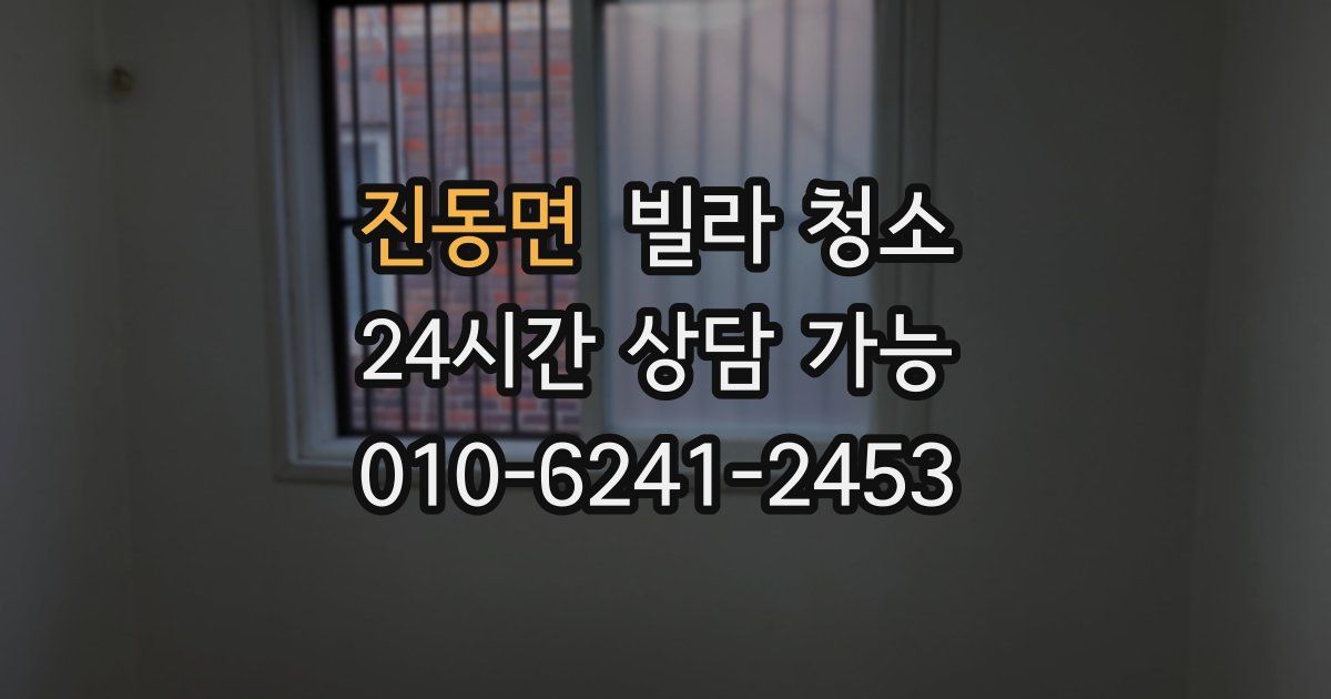 진동면 빌라 청소