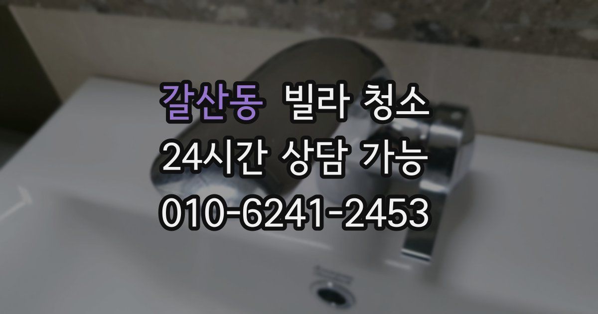 갈산동 빌라 청소