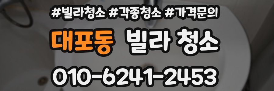 대포동 빌라 청소