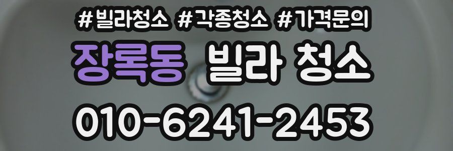 장록동 빌라 청소