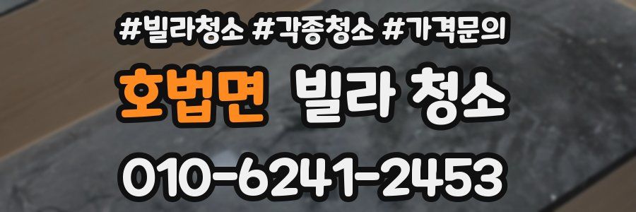 호법면 빌라 청소