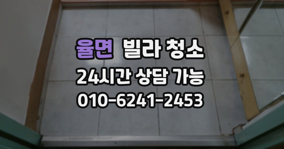 율면 빌라 청소