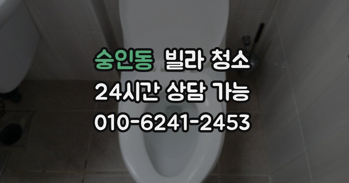 숭인동 빌라 청소