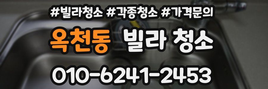 옥천동 빌라 청소