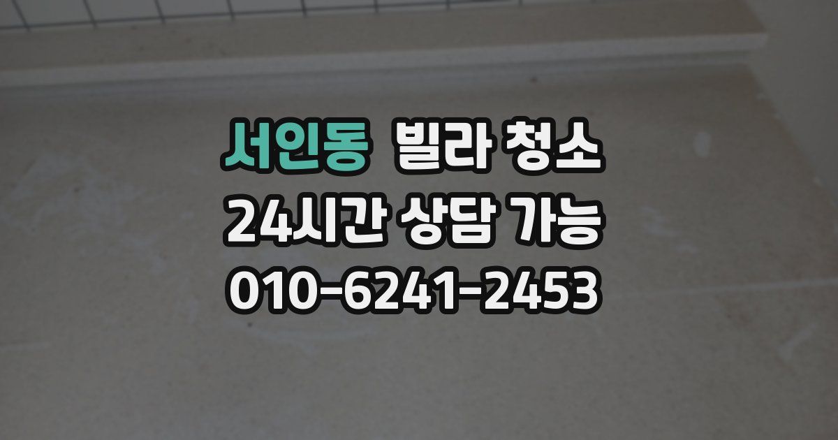 서인동 빌라 청소