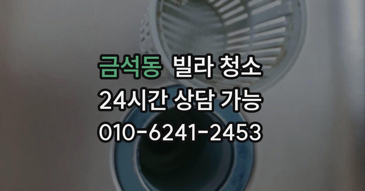 금석동 빌라 청소