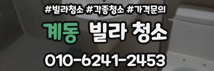 계동 빌라 청소