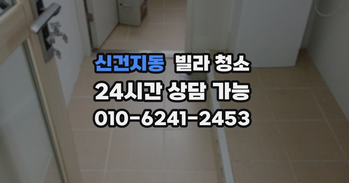 신건지동 빌라 청소