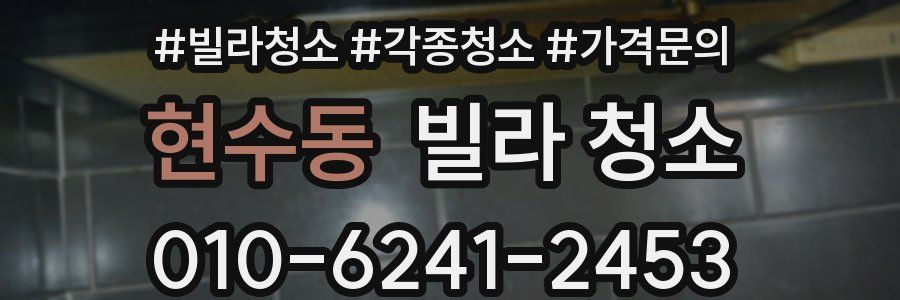 현수동 빌라 청소