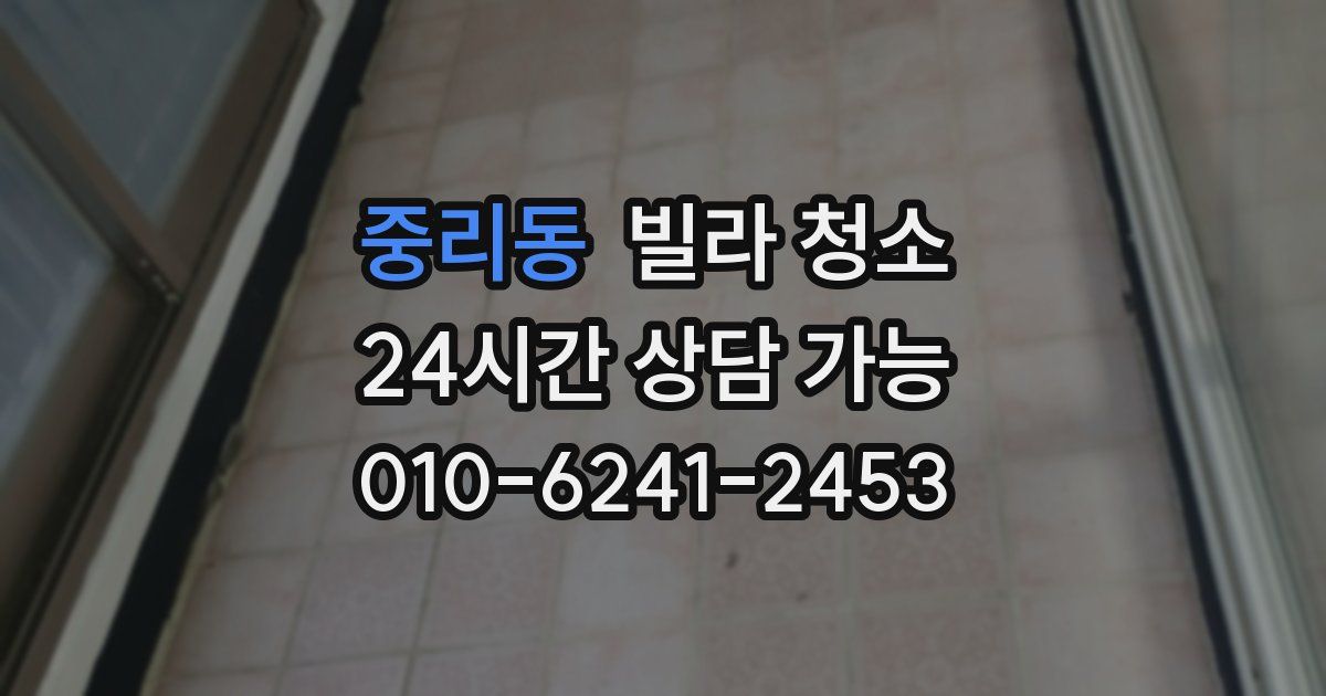 중리동 빌라 청소