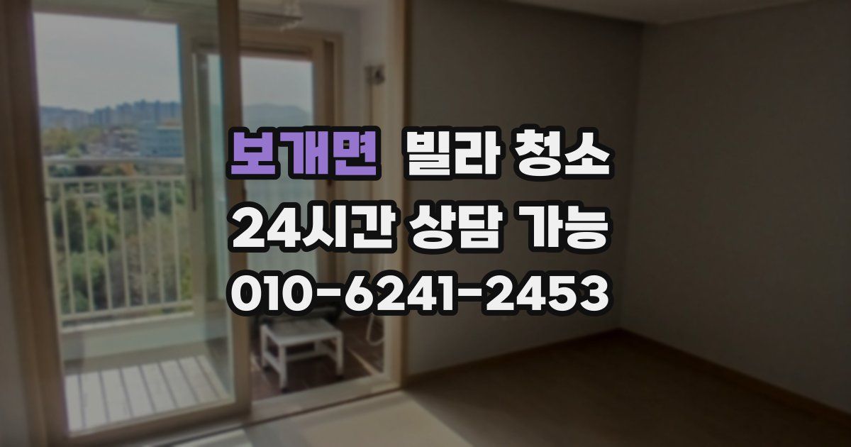 보개면 빌라 청소