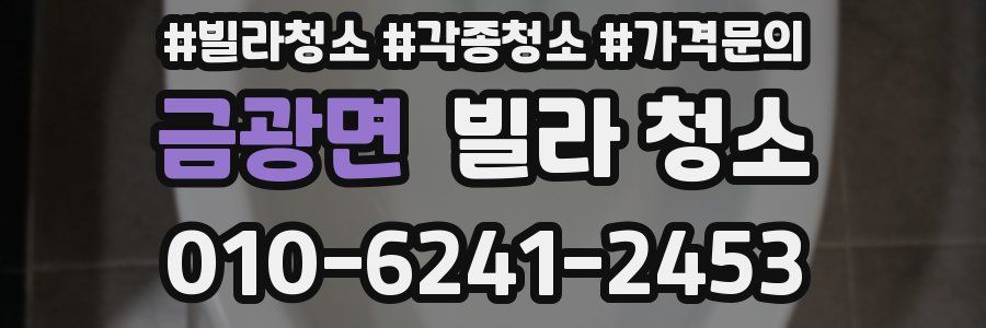 금광면 빌라 청소