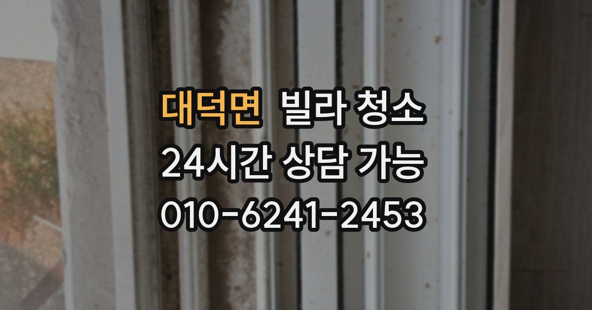 대덕면 빌라 청소