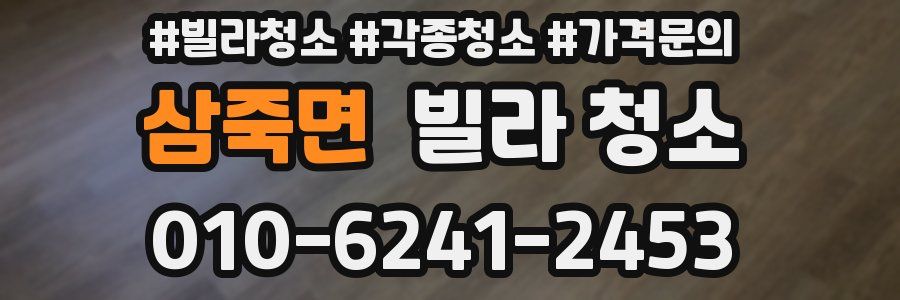 삼죽면 빌라 청소