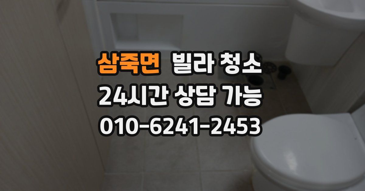 삼죽면 빌라 청소