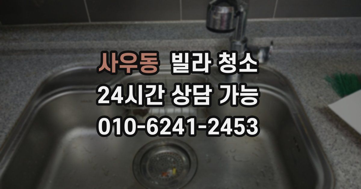 사우동 빌라 청소