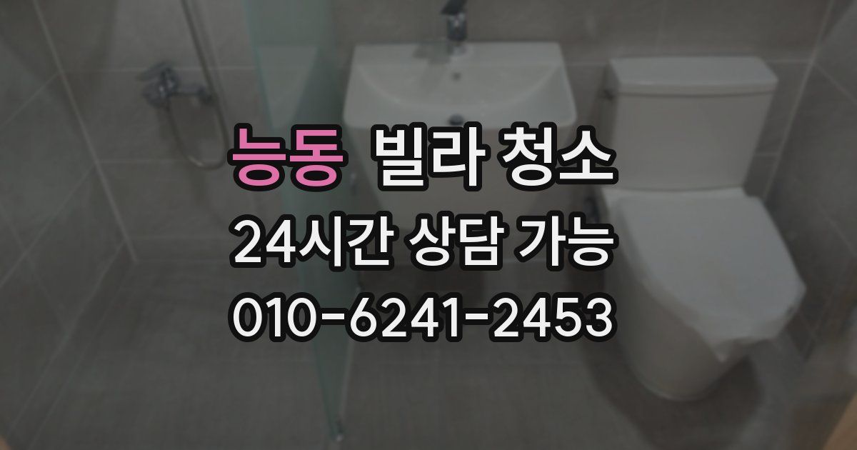 능동 빌라 청소