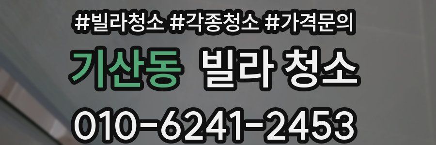 기산동 빌라 청소