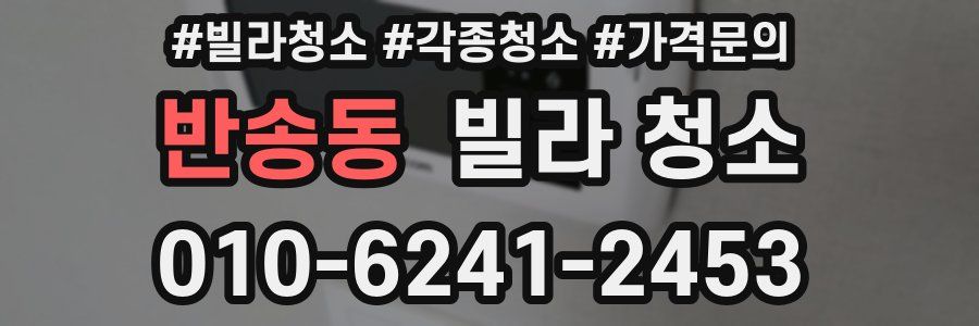 반송동 빌라 청소