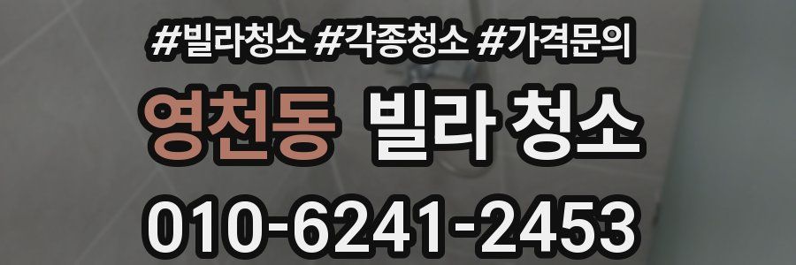 영천동 빌라 청소