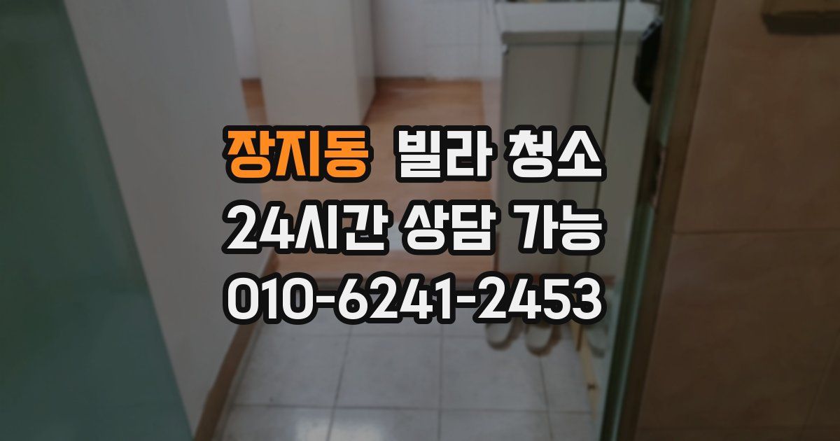장지동 빌라 청소
